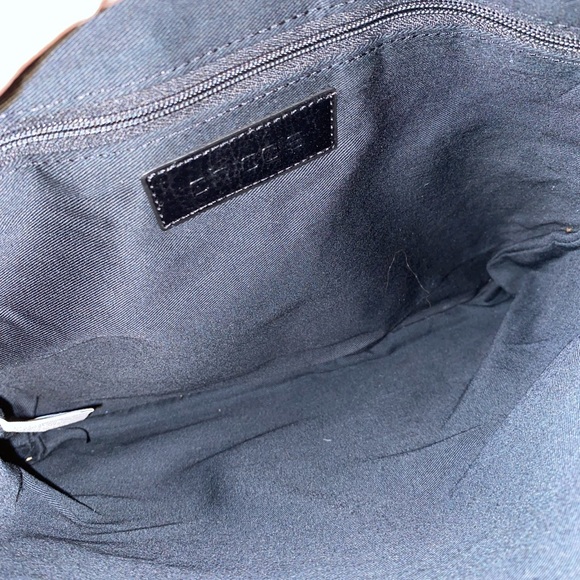 Chico's Zebra Calf Hair Clutch Purse Handbag Leather Silver Chain - Picture 12 of 13